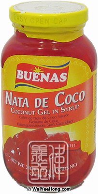 Nata De Coco Coconut Gel In Syrup (Red) (糖水椰果 (紅色)) - Click Image to Close