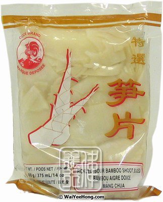 Pickled Sour Bamboo Sliced (雄雞 清水竹筍) - Click Image to Close