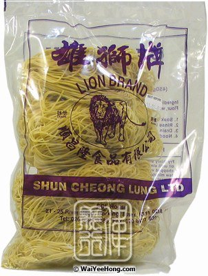 Chow Mein Noodles (Thin) (雄獅牌炒底麵) - Click Image to Close