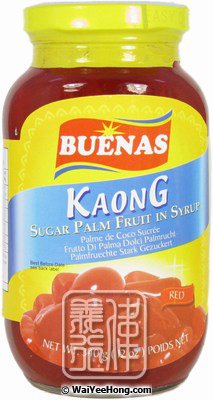 Kaong Candied Sugar Palm Fruit In Syrup (Red) (糖水律丹 (紅色)) - Click Image to Close