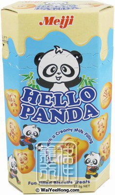 Hello Panda Biscuits (Milk Filling) (牛奶味熊猫餅) - Click Image to Close