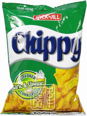 Chippy (Flavoured Garlic & Vinegar Corn Chips) (珍珍粟米片 (香蒜白醋)) - Click Image to Close