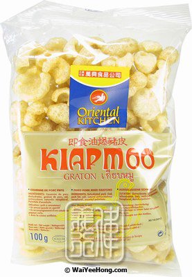Kiap Moo Fried Pork Rind Gratons (即食油爆豬皮) - 点击图像关闭