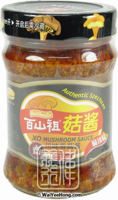 XO Mushroom Sauce (Authentic Szechuan) (百山祖川味香菇醬) - Click Image to Close