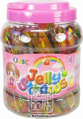 Jelly Straws (Assorted Fruit Flavours) (什果果凍 (桶)) - Click Image to Close