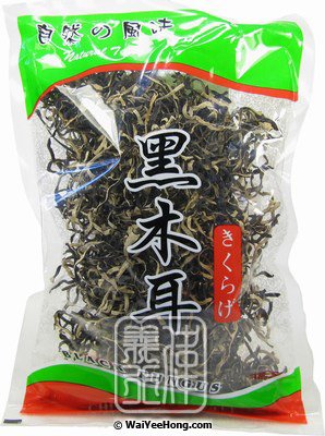 Dried Black Fungus Strips (Pak Pui Wood Ear) (木耳絲) - Click Image to Close