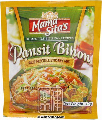 Pansit Bihon Rice Noodles Stir-Fry Mix (菲律賓米綫調味料) - Click Image to Close