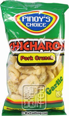 Chicharon Pork Crunch Scratchings (Garlic) (香脆炸豬皮 (香蒜)) - Click Image to Close