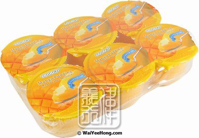 Mango Flavoured Jelly Pudding With Coconut Gel & Mango Pieces (芒果布丁) - Click Image to Close