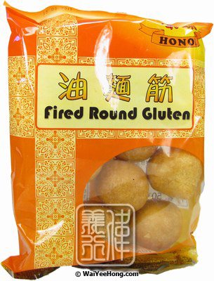 Fried Round Gluten (油麵筋) - Click Image to Close
