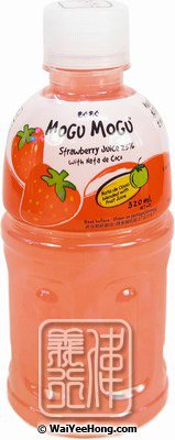 Strawberry Flavoured Drink With Nata De Coco (摩咕摩咕 (草莓)) - Click Image to Close