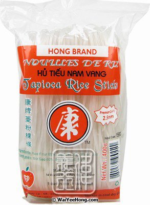 Tapioca Rice Sticks Noodles (2.5mm) (Hu Tieu Nam Vang) (康牌菱粉稞條) - Click Image to Close