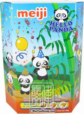 Meiji - Hello Panda Biscuits (Assorted) (雜錦口味熊猫餅) - Wai Yee Hong