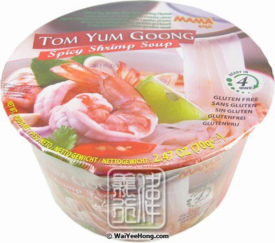 Tom Yum Goong Instant Rice Noodles Bowl (媽媽冬陰蝦湯河) - Click Image to Close