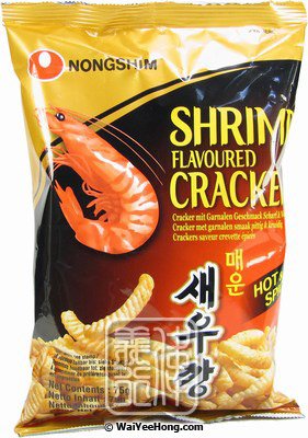 Shrimp flavoured Cracker (Hot & Spicy) (農心蝦條 (辣味)) - Click Image to Close