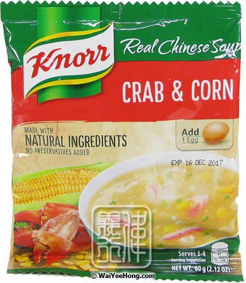 Crab & Corn Instant Chinese Soup (蟹肉粟米湯) - Click Image to Close