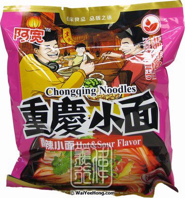 Chongqing Instant Noodles (Hot & Sour) (阿寬重慶小麵 (酸辣)) - Click Image to Close
