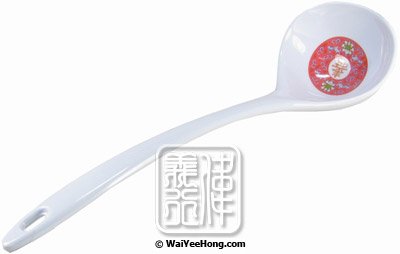 Plastic Ladle (Oriental Red Pattern) (湯勺子) - Click Image to Close