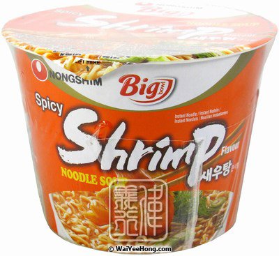Big Bowl Instant Noodles (Spicy Shrimp) (韓國蝦味碗麵) - Click Image to Close