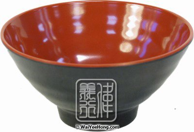 Rice Soup Bowl (Red & Black) (日式飯/湯碗) - Click Image to Close