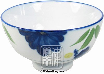 Rice Bowl (Floral 4.5") (4.5寸美耐飯碗) - Click Image to Close