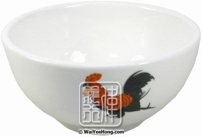 10cm Bowl (Rooster Pattern 4") (4寸公雞碗) - Click Image to Close