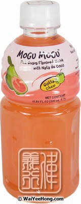 Pink Guava Flavoured Drink With Nata De Coco (番石榴汁飲品) - Click Image to Close