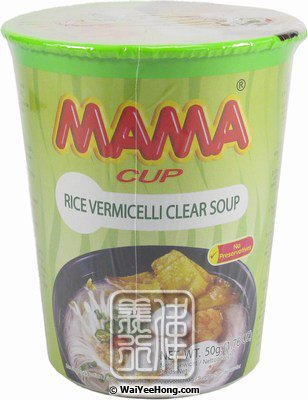 Instant Cup Rice Vermicelli Noodles (Clear Soup) (媽媽清湯杯米粉) - Click Image to Close