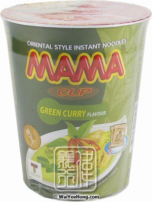 Instant Cup Noodles (Green Curry) (媽媽杯麵 (青咖哩)) - Click Image to Close