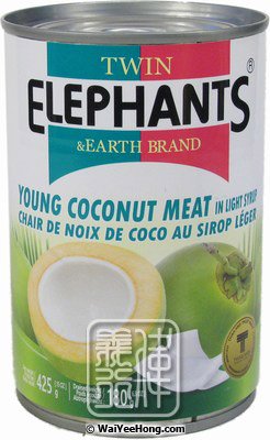 Young Coconut Meat In Light Syrup (糖水椰子肉) - Click Image to Close