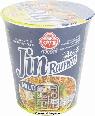 Jin Ramen Cup Noodles (Mild) (不倒翁 真杯麵 (微辣)) - Click Image to Close