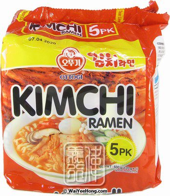 Instant Kimchi Noodles Multipack (Kimchi Ramen) (不倒翁 泡菜拉麵) - Click Image to Close