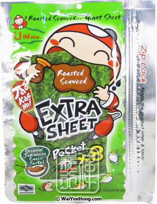 Extra Sheet Roasted Seaweed (Original) (小老闆大紫菜 (原味)) - Click Image to Close