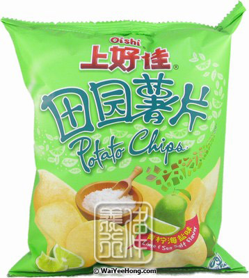 Potato Chips (Lime & Sea Salt Flavour Crisps) (上好佳青檸海鹽薯片) - Click Image to Close