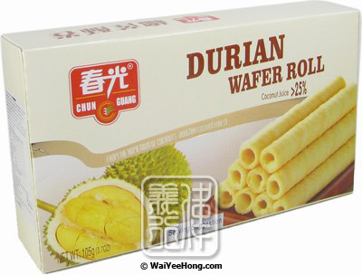 Durian Wafer Rolls (春光榴蓮酥卷) - Click Image to Close