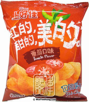 Potato Chips (Crisps Tomato Flavour) (上好佳薯片番茄味) - Click Image to Close