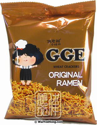 Noodle Wheat Crackers Snack (Original Ramen) (小妹妹麥穗餅乾) - Click Image to Close
