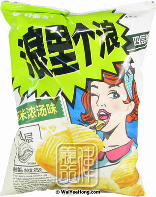 Turtlechip Cornsoup Chips (粟米湯味小食) - Click Image to Close