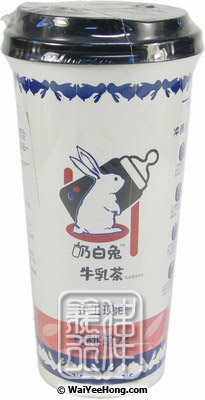 White Rabbit Milk Tea Drink (Peach Oolong) (大白兔烏龍味奶茶) - Click Image to Close