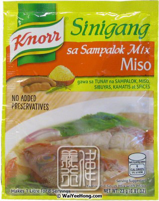 Knorr Sinigang Sa Sampalok Miso Tamarind Soup Mix With Miso 菲律賓麵豉海鮮湯料 Wai Yee Hong