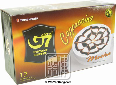 G7 Instant Coffee Cappuccino Mocha (12 Packets) (朱古力泡沫咖啡) - Click Image to Close