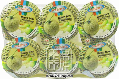 Honeydew Melon Pudding With Nata De Coco (蜜瓜布甸) - Click Image to Close