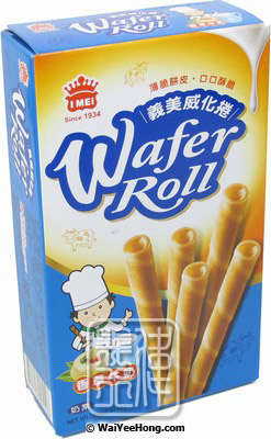 Wafer Rolls (Vanilla Milk) (義美威化卷 (香草牛奶)) - Click Image to Close