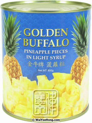 Pineapple Pieces In Light Syrup (金牛菠蘿粒) - Click Image to Close
