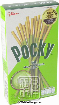 Pocky Milky Matcha Green Tea Coated Biscuits (抺茶百力滋) - Click Image to Close