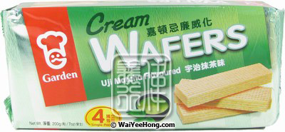 Cream Wafers (Uji Matcha Green Tea) (嘉頓綠茶威化餅) - Click Image to Close