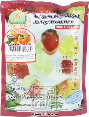 Konnyaku Jelly Powder (Peach Flavour) (水晶蒟蒻果凍粉 (蜜桃)) - Click Image to Close