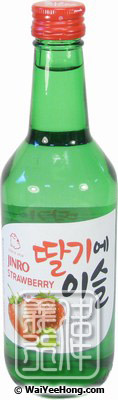 Chamisul Soju Strawberry (Korean Wine) (13%) (韓國眞露燒酒 (草莓)) - Click Image to Close