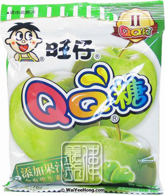 QQ Gummy Candies (Apple Flavour) (旺仔QQ糖 (青蘋果)) - Click Image to Close