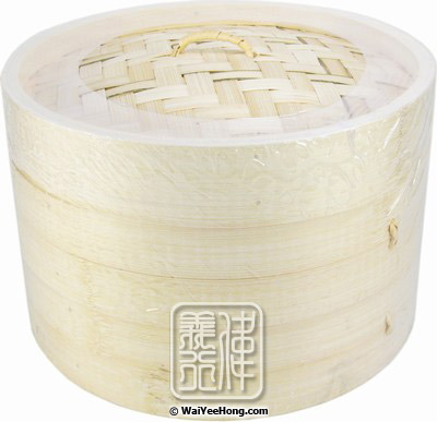 8" Bamboo Steamer Set (3 Pcs) (8寸優質竹蒸籠套裝) - 点击图像关闭